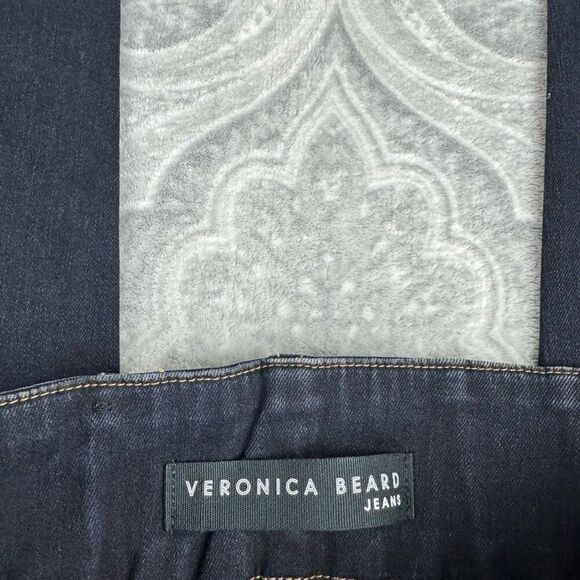 Womens Veronica Beard 12" Corset Button Fly Jeans - Picture 3 of 6